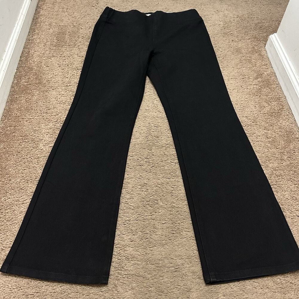 Soft Surroundings Pull On Bootcut Ultimate Denim Black Size Small